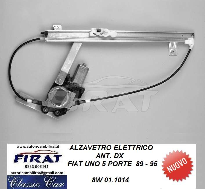 ALZAVETRO ELETTRICO FIAT UNO 5P DX 89 - 95 (01.1014)